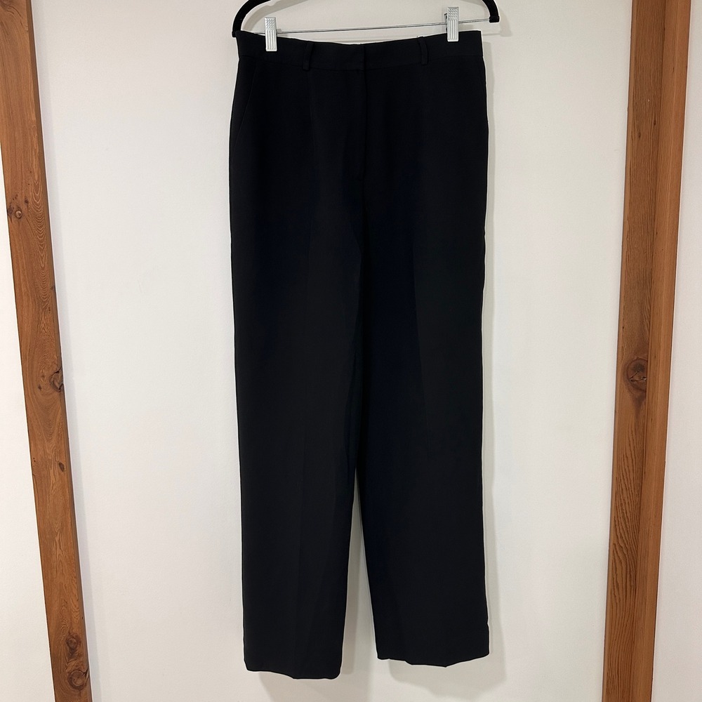 Lauren Ralph Lauren Petite Dress Pants Womens 12P Black Straight‎ Leg